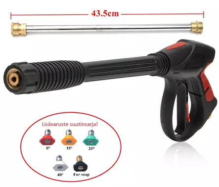 Painepesurin pistooli max.280bar KIT - Painepesurin letkut ja pistoolit - 6438471001655 - 1