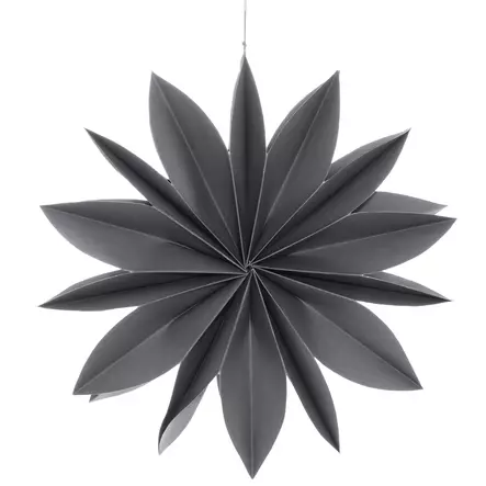 Paperikukka 45 cm harmaa - Joulukoristeet - 6410416209555 - 1
