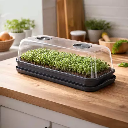 Pöytäkasvihuone long keittiöön yrttien kasvatukseen - Kasvihuoneet ja viljelylaatikot - 5905197283005 - 2