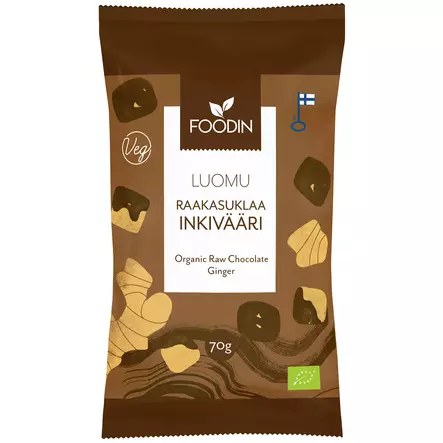 Raakasuklaa inkivääri palat - Herkut ja juomat - 6430055215335 - 1