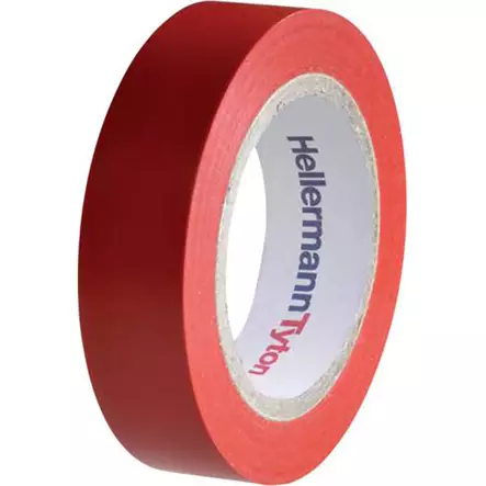 Punainen hellermanntyton helatape flex 15 sähköteippi 10 m - Sähköteipit ja vulkanointiteipit - 4031026401645 - 1