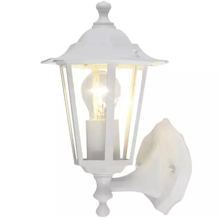 Seinävalaisin ikuri e27 ip44 valkoinen - Ulkoseinävalaisimet ja terassivalot - 6438140480255 - 1