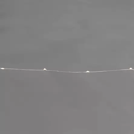 Lämmin valkoinen led valonauha 2 metriä - Paristovalosarjat - 6410412944665 - 2