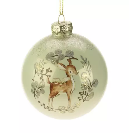 Joulukuusen lasipallo nostalginen bambi - Kuusenkoristeet - 6412740132875 - 1