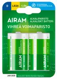 voimaparisto airam LR20 - 9V, D- ja C-paristot - 6435200192455 - 1