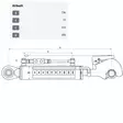 Hydraulinen työntövarsi 63 546 mm mitat - Työkonepeilit ja yleisosat - 8716106796335 - 2