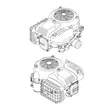 Vanquisher gt 439 439cc ohv moottori sivusta - Ruohonleikkurin vaihtomoottorit - 6430079601275 - 2