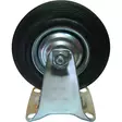 kalustepyörä kiinteä 125mm metallivanteella - Kalustepyörät - 6419773560705 - 1