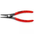 Knipex 49 11 a1 ulkorengaspihti 140mm etunäkymä, hoikka pihtipää näkyvissä - Lukkopihdit ja lukkorengaspihdit - 4003773048725 - 1