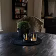 Harmaa led kynttilälyhty pöydälle - Led-lyhdyt - 7318300029465 - 4