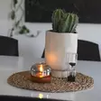 Terrakotta led kynttilä lasilyhdyssä konstsmide 1835 960 - Led-lyhdyt - 7318300027195 - 2