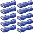 lattaliitin 6,3mm 10kpl sininen suojattu - Abikot - 6438255200045 - 1
