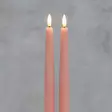 Led antiikkikynttilät 2 kpl vaaleanpunainen - Led-kynttilät - 6410416389905 - 1