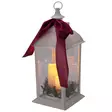 Lyhty led xmas 49cm rusetti valkoinen - Led-lyhdyt - 8721461101755 - 1