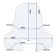Moottoripyörän tuulisuoja Givi 52 x 66,5cm - Moottoripyörän tuulisuojat ja visiirit - 8019606111425 - 2