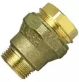 Muoviputken liitin UK 3/4x25mm - Messinki putkiliittimet, nipat ja tulpat - 6413820190495 - 1