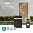 Ovikellon vastaanotin ja painike Nedis Langaton 36 melodiaa 300 m IP44 Musta - Ovikellot - 5412810328055 - 3