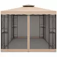 Paviljonki barcelona varakatto beige hyönteisverkoilla - Paviljongit ja pergolat - 6438168105635 - 1
