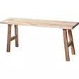 Puinen penkki teak metrin leveä - Rahit, tuolit ja penkit - 8721037780735 - 1