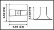 Perf metals anodi Lower unit Yamaha - Veneen anodit - 870648003585 - 1