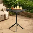 Musta muovipöytä terassille - Terassikalusteet - 8721037401395 - 2