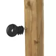 Musta rengaseristin 40 mm ruuvilla - Eristimet ja jatkoliitokset aitaukseen - 4018653088975 - 2