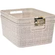 Säilytyskori 2kpl 24,5x19x10cm - Säilytyslaatikot - 8721037325455 - 1