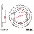 Mopon hammasratas 520 ketjulle - Motocrossin ja enduron takahammasarattaat - 824225309805 - 2