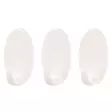 Tarmo tarrakoukku 3 x 8 cm valkoinen 3 kpl - Vaatekoukut - 6410413237605 - 1