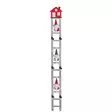 Tonttukoriste tontut kiipeilevät tikapuilla 16 led valoa - Tontut ja koriste-eläimet - 6410416502885 - 1