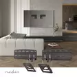 TV-Seinäteline 43-85" Kiinteä 60kg Teräs Musta Nedis - TV-telineet - 5412810450435 - 3