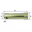 Työntövarren tappi 19x127mm - Traktorin sokat ja kiinnitystapit - 6418914155695 - 2