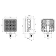 Bullpro spectrum square 54 mittakuva - Työvalot - 6438255002335 - 3