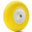 keltainen umpikumipyörä 4-6 metallivanteella - Umpikumipyörät - 6438168095455 - 1