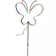 Valokoriste perhonen 85 cm metallirungolla - Puutarhapatsaat - 8721037879125 - 1