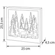 porotaulu siimes mittakuva - Valokoristeet - 6435200280145 - 3