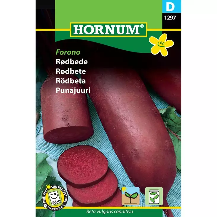 hornum punajuuri, pitkulainen ja runsassatoinen lajike - Siemenet - 5708787012975 - 1