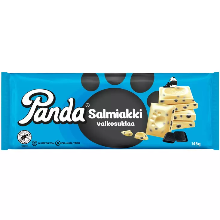 Panda salmiakki valkosuklaa - Suklaalevyt ja konvehdit - 6412500002615 - 1