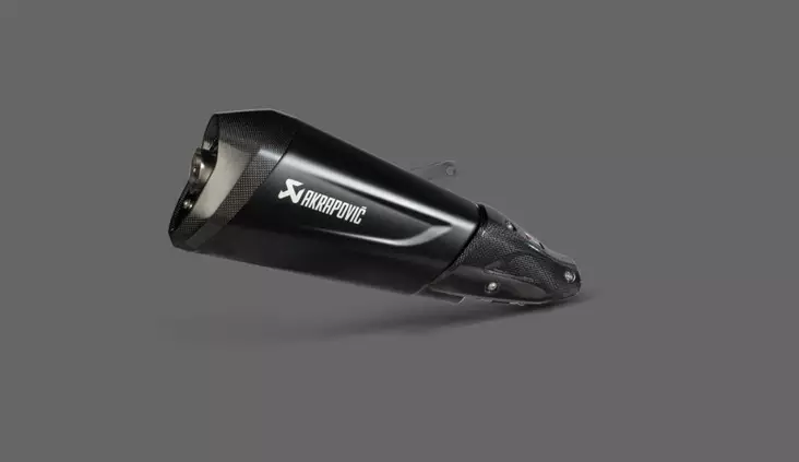 Äänenvaimennin Akrapovic Slip-On GTS300 Musta - Moottoripyörän äänenvaimentimet - 3831113595025 - 2