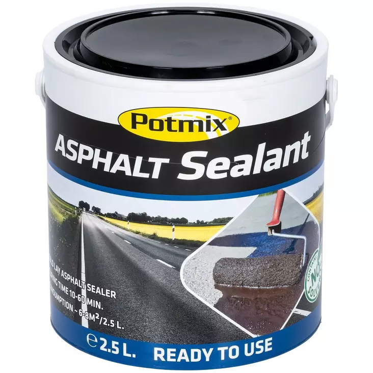 Potmix asphalt sealant 2,5 l asfalttipinnoite - Erikoismassat - 7331657300025 - 1