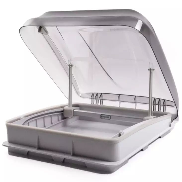 Asuntoauton kattoluukko 400x400 mm harmaa - Caravan ovet, ikkunat ja luukut - 4043729162655 - 1