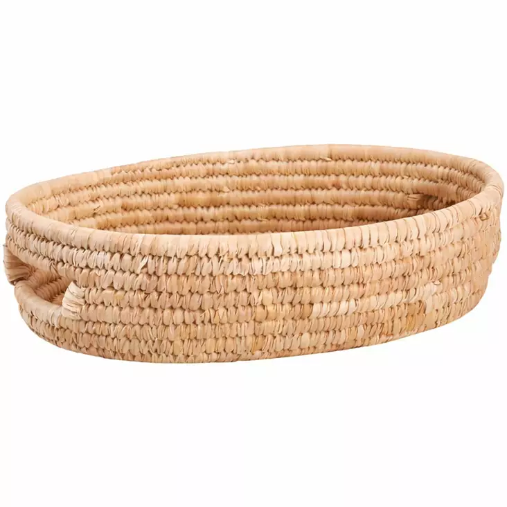 Sisustuskori soikea 32x22x10cm punottu - Sisustuskorit - 8721037784375 - 1