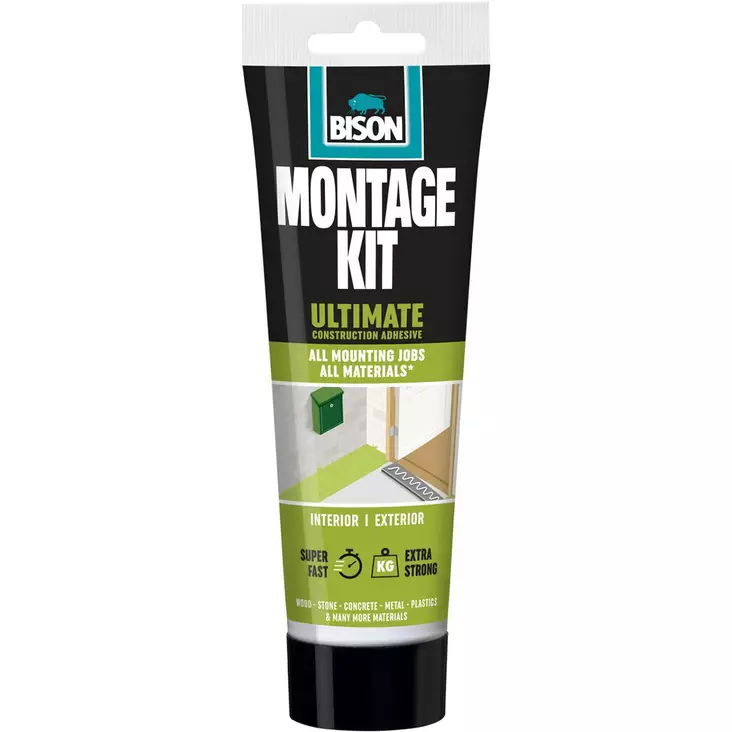 Bison asennusliima montage kit ultimate 165g - Puuliimat ja polyuretaaniliimat - 8710439313795 - 1