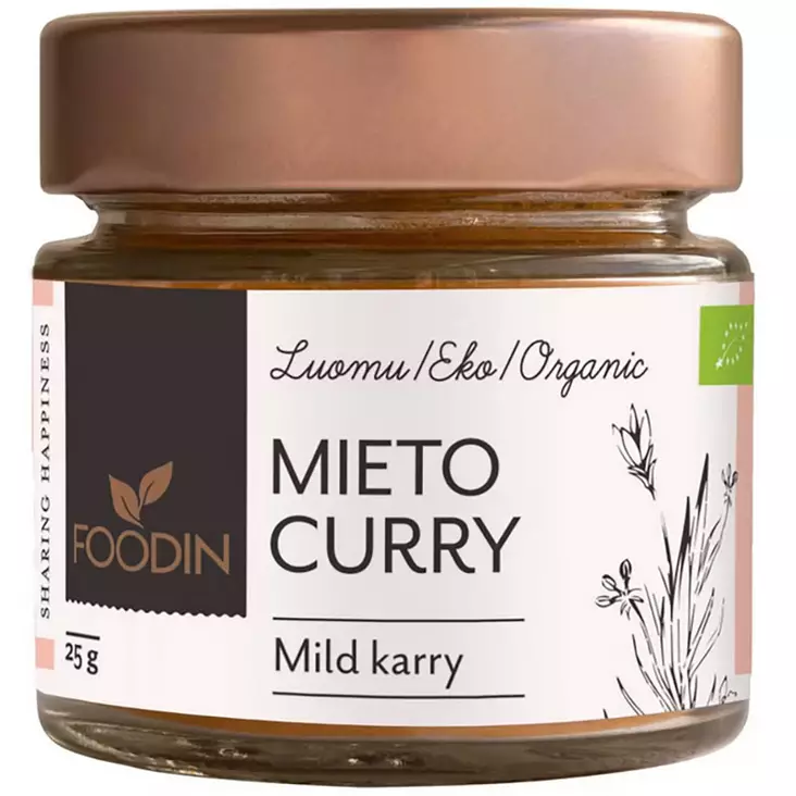 Foodin luomu curry 25 g mausteseos - Mausteet - 6430048233285 - 1