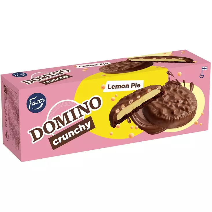 Fazer domino cruncht lemon pie - Keksit ja naposteltavat - 6416453077065 - 1