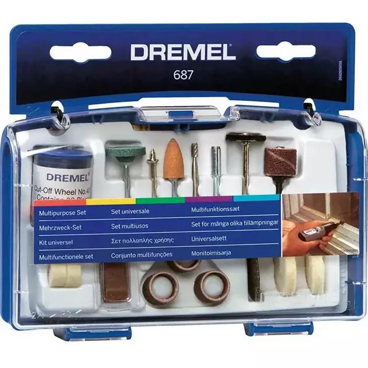 Dremel 687 tarvikesarja monitoimityökaluun - Monitoimikoneen terät - 8710364029105 - 1