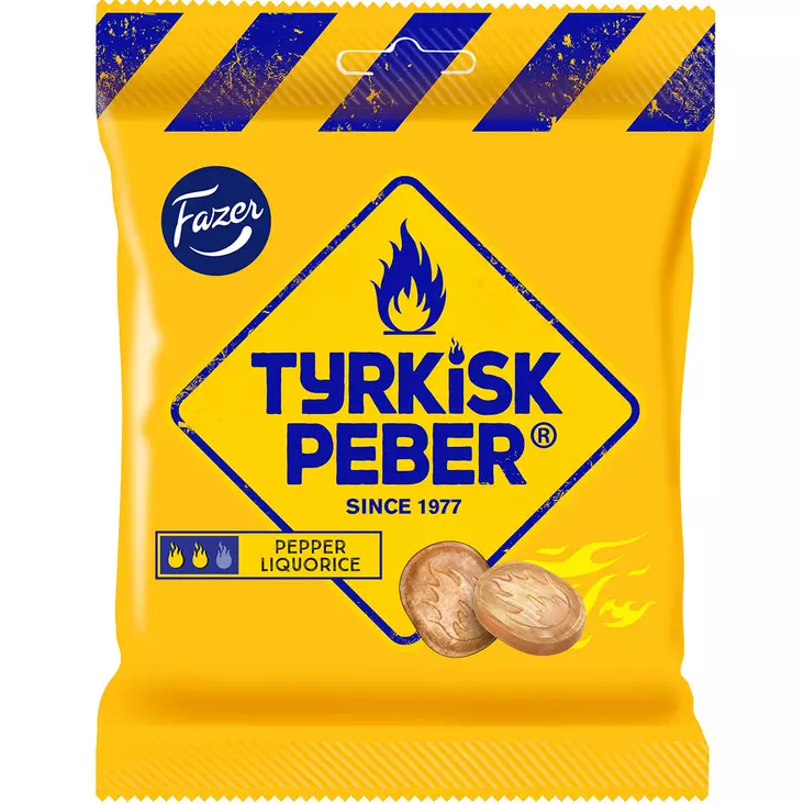 Turkinpippuri keltainen karkkipussi - Karkkipussit  - 6416453028395 - 1