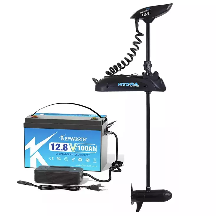 Keulasähkömoottori ja 100ah akku - Sähköperämoottorit - 6438471344585 - 1