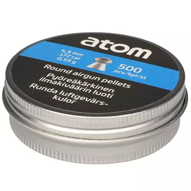 Ilmakiväärin luoti pyöreä 4,5mm - Ilmakiväärin luodit 4,5mm - 6410416357225 - 1