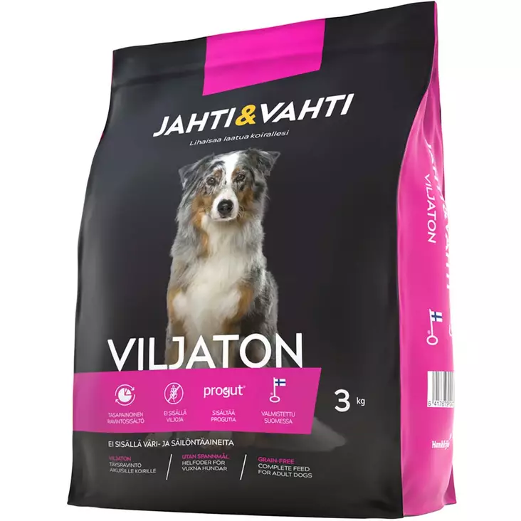 Jahti ja vahti viljaton 3 kg koiranruoka - Koiranruoka - 6417679047795 - 1